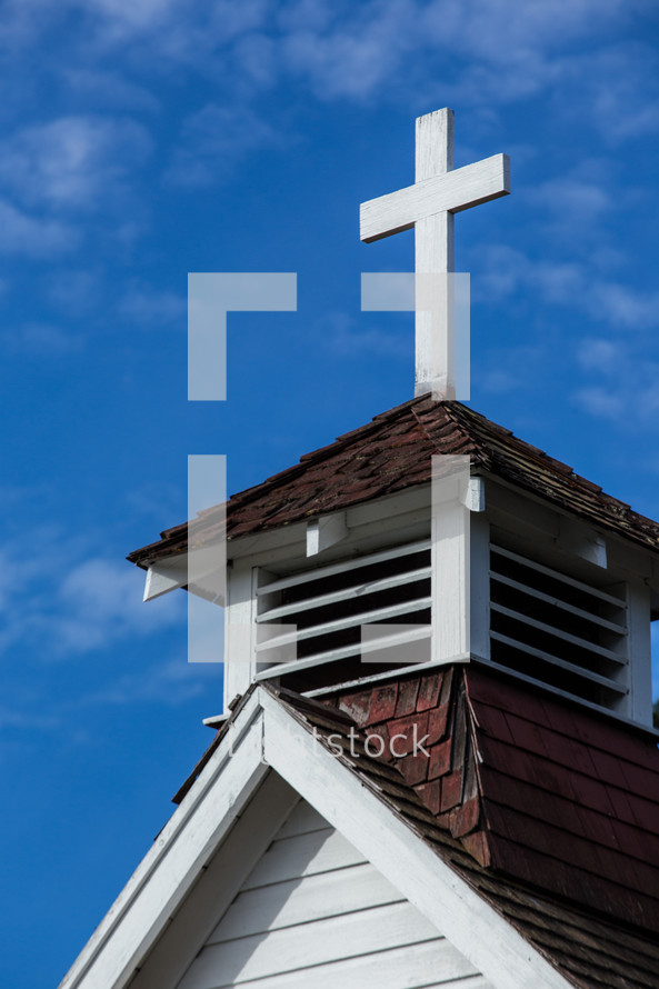 cross on a steeple 