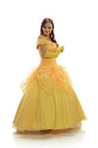 Princess in a yellow gown 