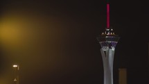 lights from the Las Vegas Stratosphere