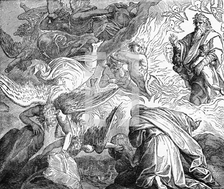 God appears to Elijah on Mount Horeb, 1 Kings, 19: 11-12
