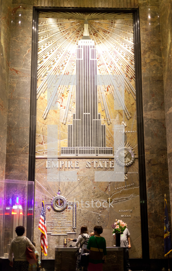 The Empire State Building entrance hall