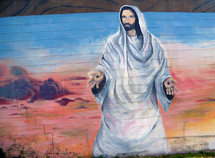 Jesus Resurrected Wall Mural Lake Placid