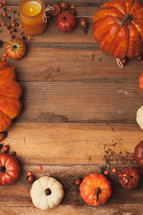 fall and pumpkin border 
