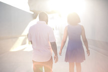 couple walking together 