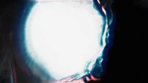 Cosmos Nebula Against Black Background - Liquid Ink Reaction	