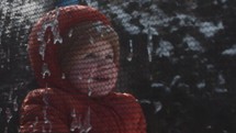 toddler boy in snow 