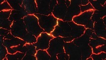Burning molten lava under the ground - Animation	