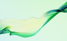Flowing transparent cloth background, 3d rendering.