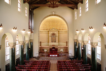 empty church interior 