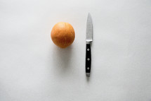 orange and knife 