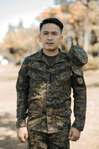 man in military uniform 