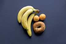 fruit and bagel 