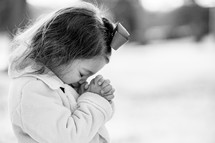 praying girl child 
