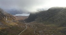 Drone footage of Bealach na Bà in Scotland.