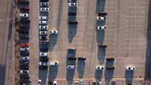 Car trade parking aerial