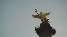 The Angel of Independence in Mexico City, Mexico. Low Angle, Close-up	