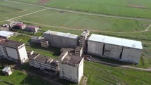 Old Soviet Flour Factory Aerial