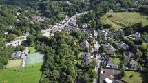 Aerial View of Daily Life in Enniskerry, County Wicklow, Ireland