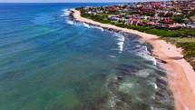 South Africa Jeffreys Bay aerial drone