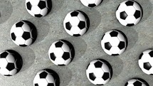 Infinite Soccer Balls Passing On Ground Loop Animation
