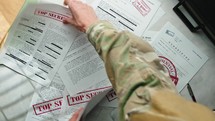 Military Means Secret Documents.