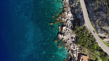 Rocky and clean beach in Calabria summer coast