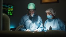 Doctors in the operating room Kidney Surgical Operation