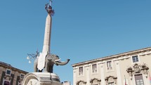 Iconic statue of an Elephant in Catania, Sicily 