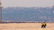 Wild land firefighters in northern New Mexico