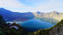 Volcanic Lake top of Mt Ranjani Lombok Indonesia