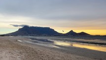 Stunning Cape Town Table Mountain beach landscape