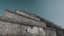 Low Angle Shot Of A Pyramid In Teotihuacan Urban Center, Mexico City	