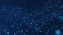 Animation Of Blue Dots Forming And Moving Like A Wave. - graphics	