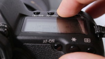 Digital display of the camera reflex - macro