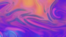 Iridescent Gradient Waves Motion Graphics Loop. Fluid Waves Of Shifting Rainbow Colors. abstract	