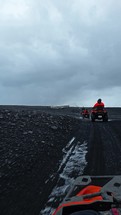 Adventure On A Path In Icelandic Black Sea 