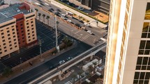 Timelapse of traffic in Las Vegas intersection