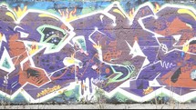 graffiti on a wall 