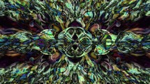 Psychedelic Art Colorful Abstract Motion Background	