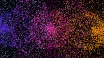 Colorful Stars Particles Explode On Alpha For Holi