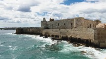 Castle of Meniace in Syracusa Ortigia Island in Sicily