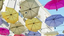Street Of Catania with Umbrellas art Work 