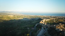 Siderno Superiore And The Calabria Coast And Countryside, Hyperlapse