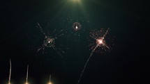 Fireworks on a dark background