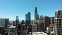 Aerial of San Francisco Skyline and Tall Buildings