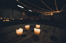 four burning candles 