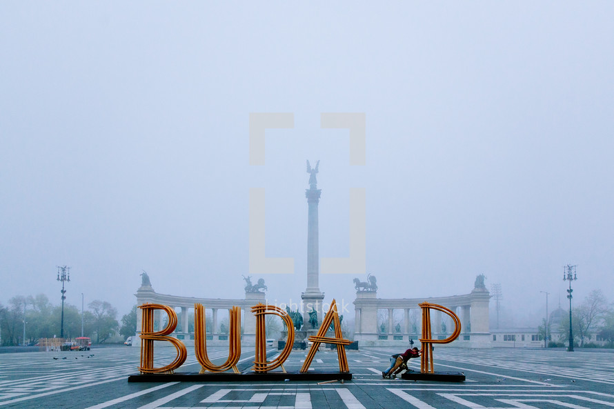 Buda P sign in Slovenia