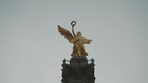 The Independence Monument of Mexico, El Angel, The Angel of Independence. Close Up, Front view	