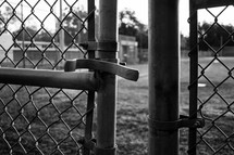 chain link fence and gate 