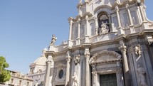 Historic Church Architecture in Catania, sicily 